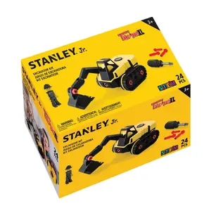 Stanley Jr Take Apart Excavator Kit for Kids 24 PCS STEM Toy with Tools and Instructions for Young Builders 3+