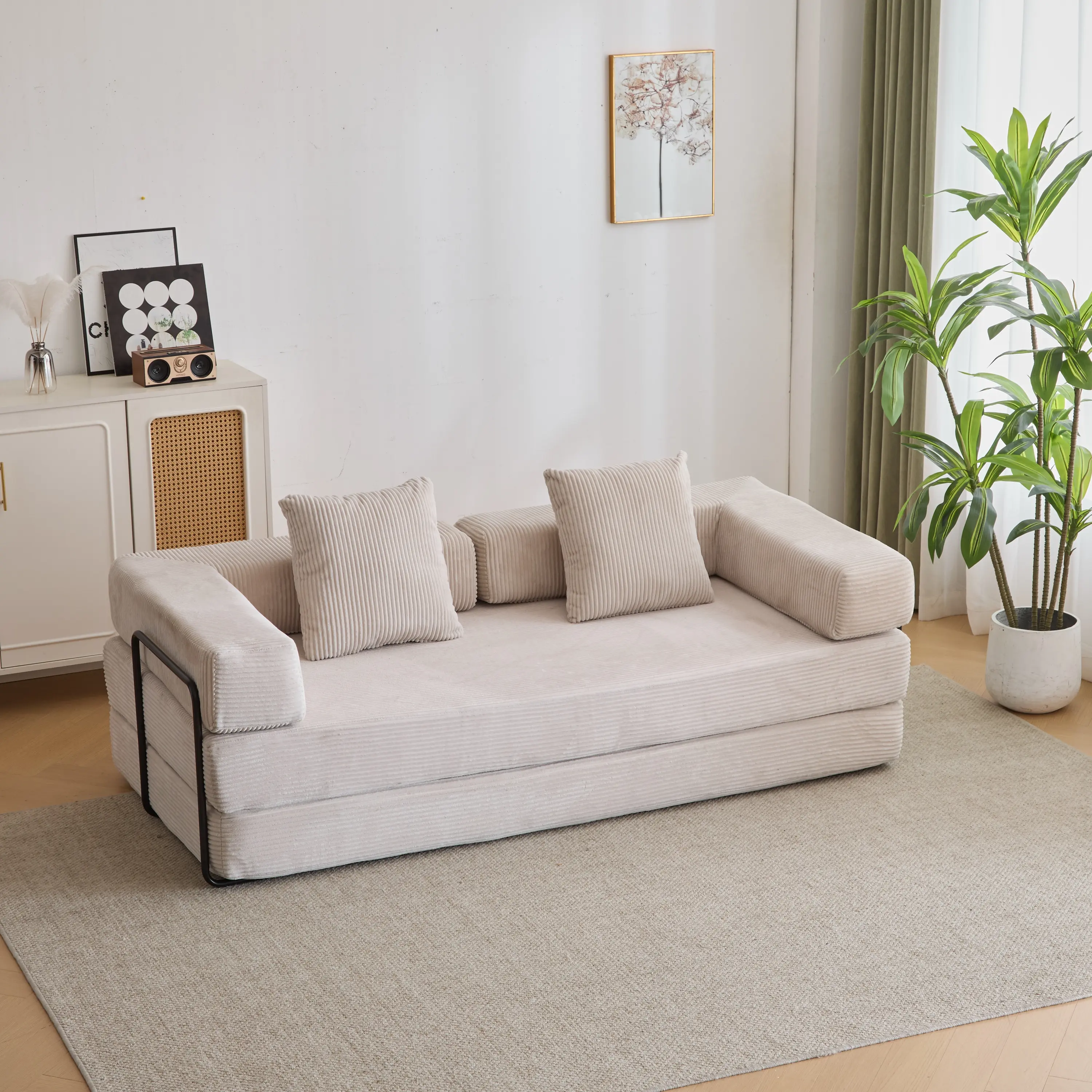 Light-Grey-Corduroy Fabric