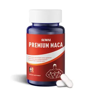 Semal Men's Health Supplement Premium Maca Root Arginine Supplement - 60 Veg Capsules