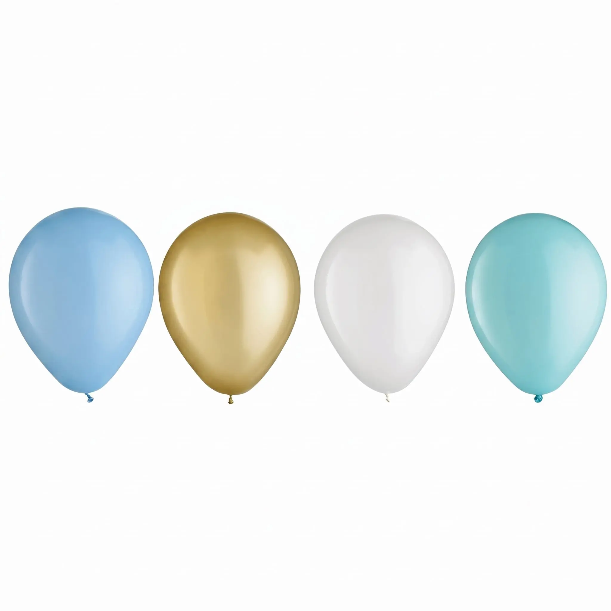Pastel Blue Assorted Latex Balloons, 5-Inch, 25-Pack