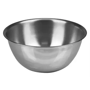 212 MAIN Foxrun Stainless Steel Mixing Bowl - DIY Pottery Tool with Flat Bottom, Temperature Hold for Ceramics Craft Projects