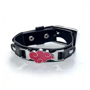 Naruto leather bracelet anime Naruto cos trendy fan gift punk styl trendy fashion high-end and elegant boyfriend birthday stylish daily jewelry