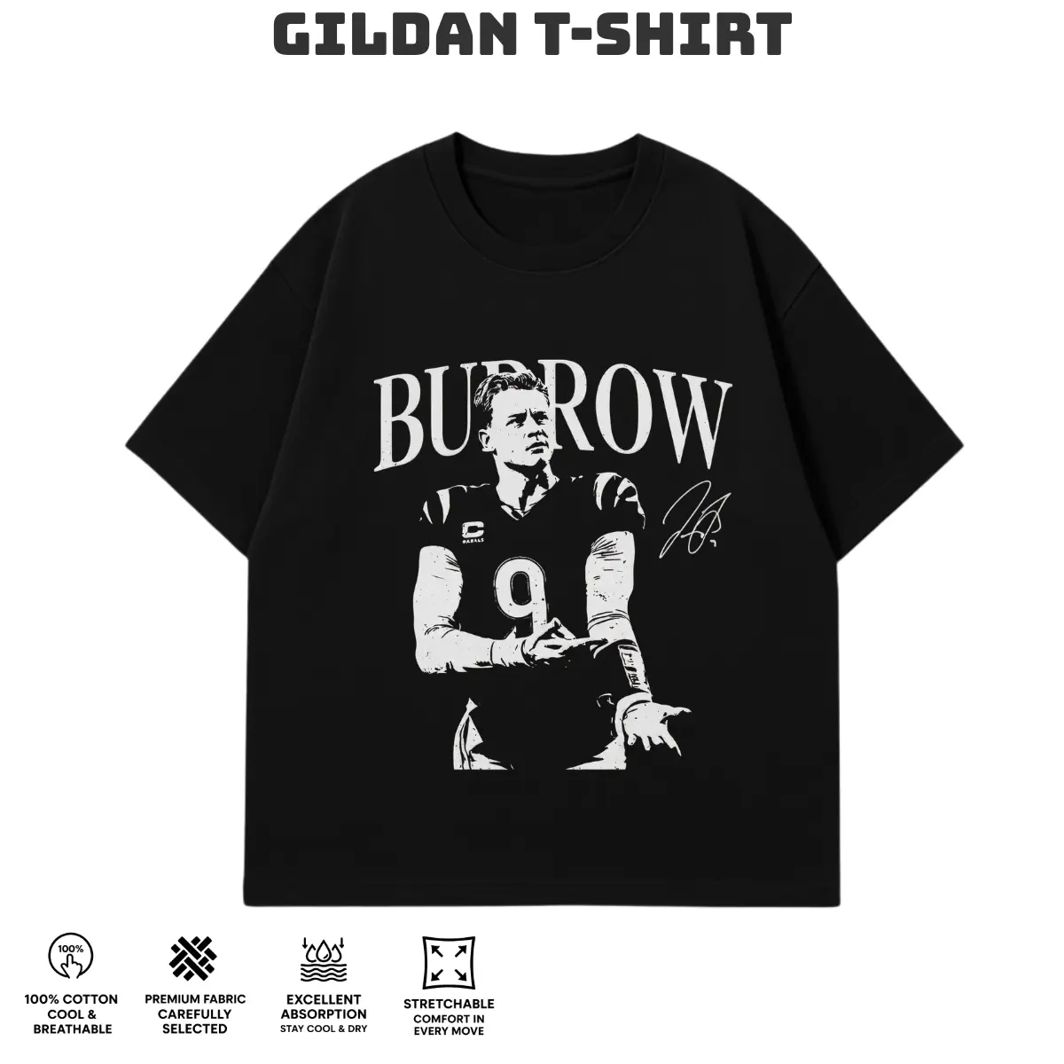 Joe Burrow Cincinnati Bengals Football T-Shirt
