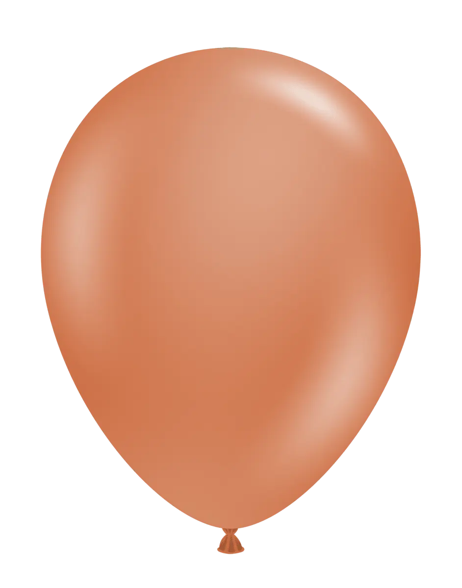 TUFTEX Designer Burnt Orange Biodegradable Balloons, 5 inches, 50 Balloons per Package, No See Through - Home & Festive Party Supplies, Birthday