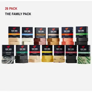 Right Wing Naturals – The Family Pack 26-Bar Handcrafted Soap Set (Two of Each 13 Scents) – Bulk Natural American-Made Soaps for Home, Gifts & Everyday Use