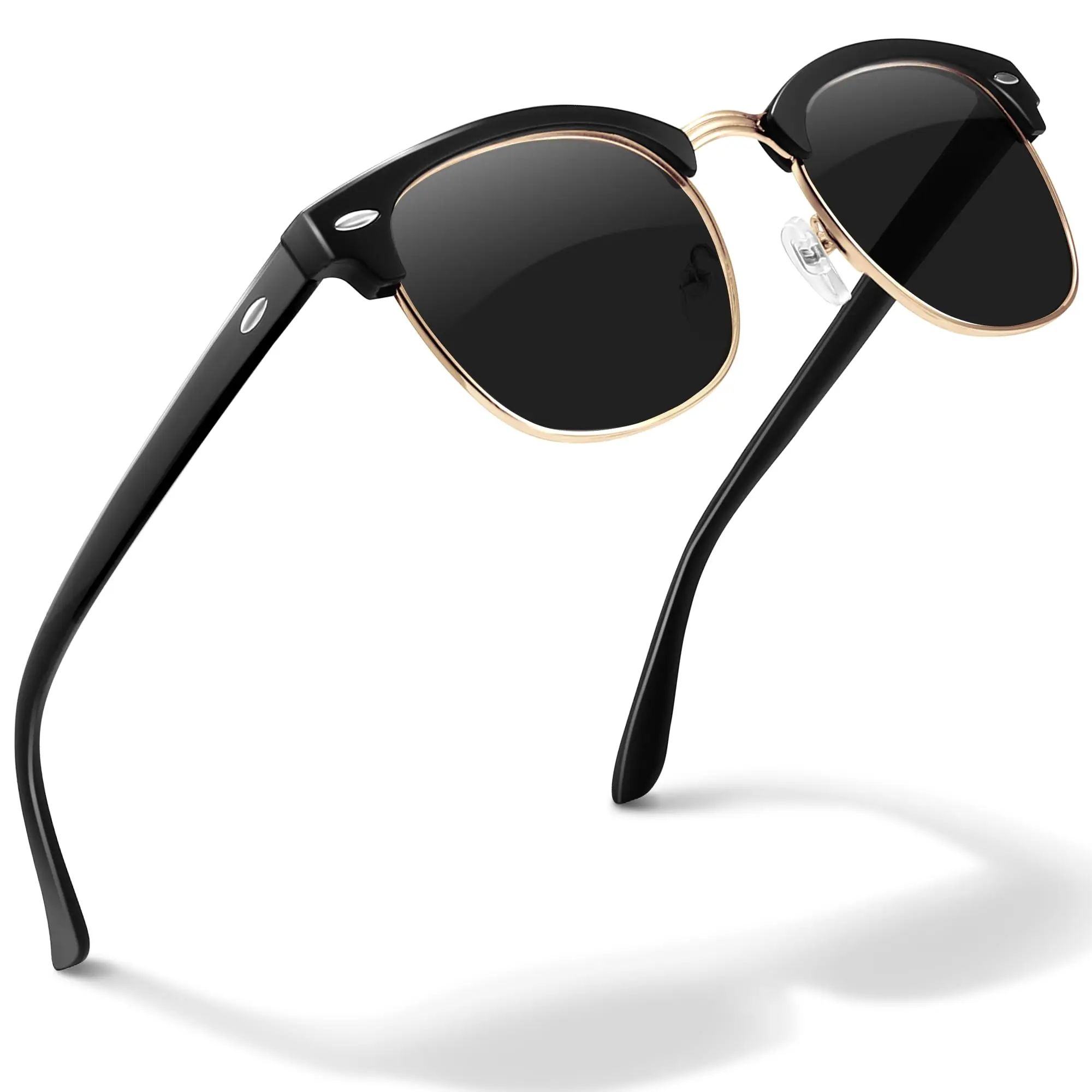 livho Rimless Trendy Polarized Sunglasses Men Women, Retro  display picture 1