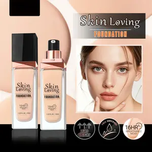 Long-lasting makeup foundation that doesn't come off, provides lasting coverage, ideal for oily skin, clear and natural moisturizing foundation