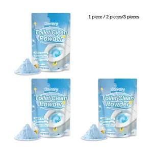 Toilet Cleaner Powder (100g/100g*2/100g*3), Quick Dissolves Limescale Stains, Cleans Toilet, Removes Odors, Whitens, Fresh Scent, Home Use