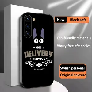 Hot pop character Kikis classic anime Phone Case Cover For Samsung Galaxy S26 S25 S24 S23 S22 S21 Plus Ultra Note20 Soft Black