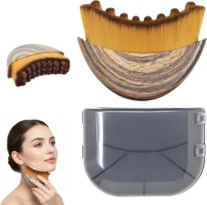 Face Contour Brush for Jawline & Chin Dry Brushing Massager for Daily Facial Care, Relaxing Beauty Routine & Comfort Fit on Skin, Ergonomically Crafted