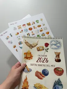 2026 Spanglish Bucket List Calendar with Stickers Monthly Outdoorsy Family Friends Solo and Mexican Activity Prompts Cositas Bonitas del Mes