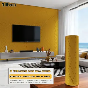 Self Adhesive 3D Wood Vinyl Wallpaper | Thick Matte PVC Waterproof Oil Proof Peel and Stick Wall Sticker for Bedroom Living Room Home Decor