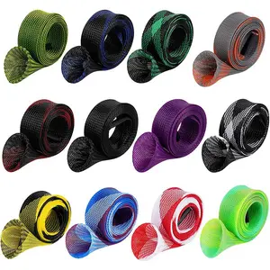 Rod Sock, 12pcs Fishing Rod Sleeve, Braided Mesh Rod Protector, for Flat Or Pointed End/spinning Or Casting Rods, for Casting Sea Fishing Rods/spinning Fishing Rods, Fishing Accessories