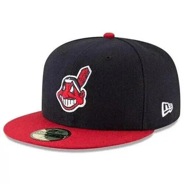 Men's Cleveland Indians New Era Navy/Red Home Authentic Collection On-Field Low Profile 59FIFTY Fitted Hat