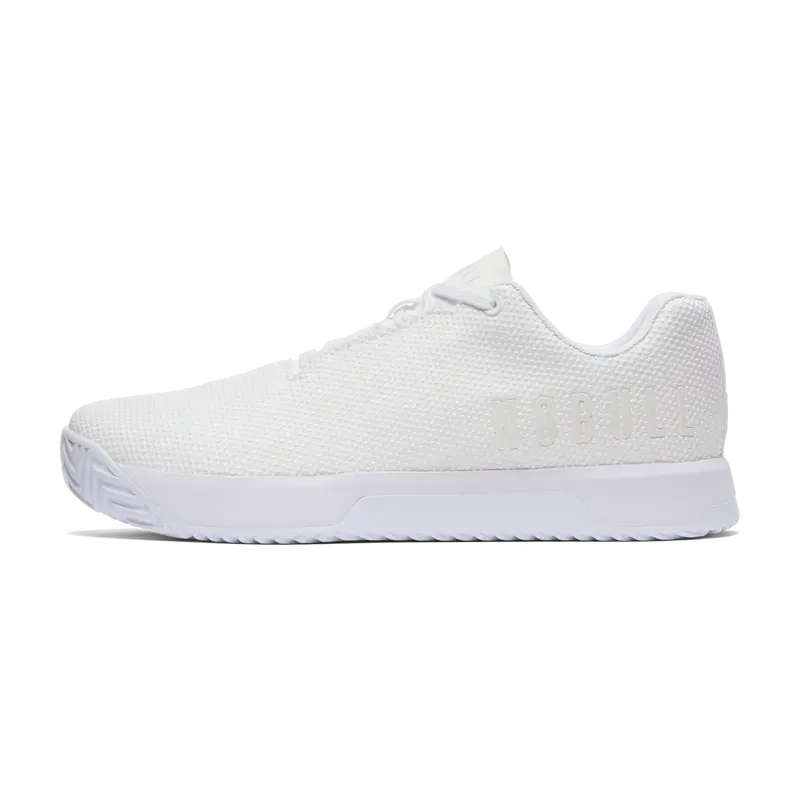 NOBULL Women's Outwork Edge (Impact) Shoe in White - OG Strength Training Shoe, Durable Gym Trainer, Lifting Sneaker