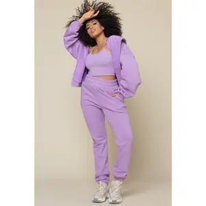 Cloud Rollover Sweatpant - Mystic Purple