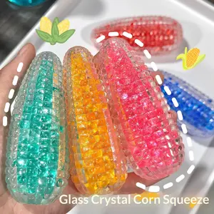 Crystal Corn Squeeze Toy: Rebound & Quicksand Stress Relief Ball