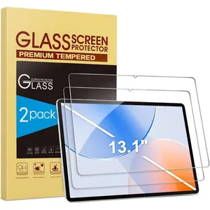 2 Pack 13.1 Inch Screen Protector for Samsung Galaxy Tab S10 FE Plus 2025, Tempered Glass for Samsung Tablet S10 FE+, Case Friendly Accessories, S Pen Compatible, HD Clear Film