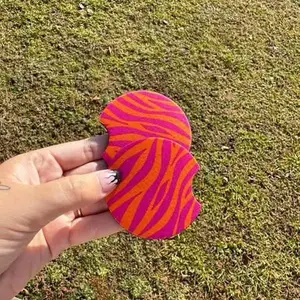 Neon Zebra Car Coaster Set