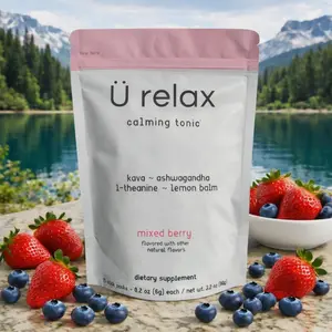 U Relax Calming Tonic - Mixed Berry Drink - 15 Packets Stress Relief