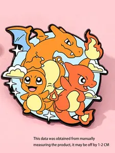 Classic Cartoon Movie Enamel Brooch, Fashion Zinc Alloy Dragon Design Badge, Perfect for Backpack Hats Sweaters, Unisex Clothing Accessory