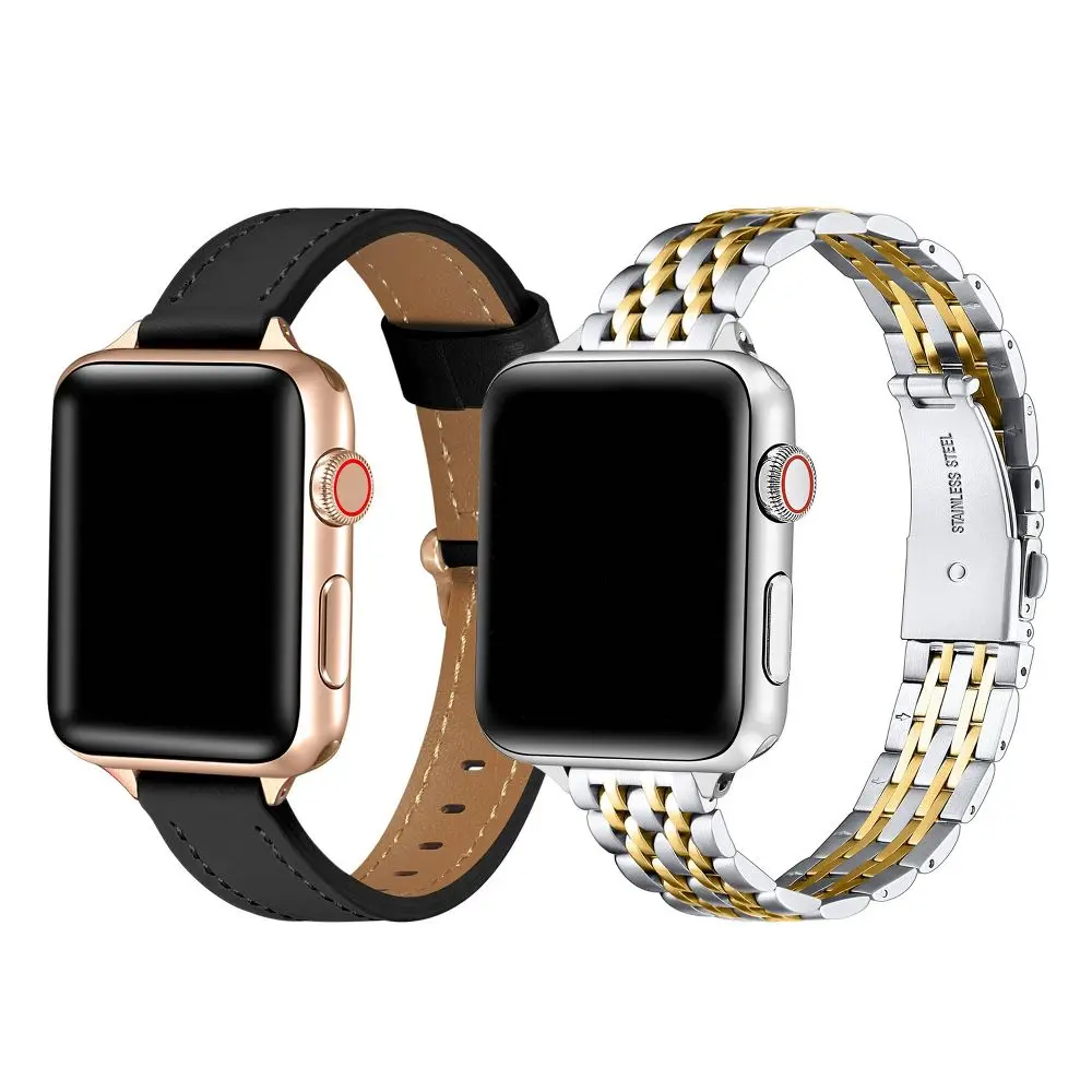 Posh Tech 2pk Smart Watch Band Set Universal Fit for Apple Watch Samsung Galaxy Garmin 20mm - Stella/Carmen