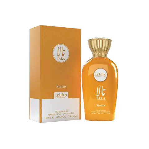 Faan Mashaer Tala Status Eau De Parfum for Women - 3.4 fl oz Citrus Floral Woody Fragrance, Jasmine-Infused Floral Fruity Vanilla Cedar Blend, Comforting Scent, Fresh Vibes, Long-Lasting Bottle Perfume