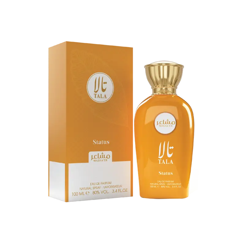 Faan Mashaer Tala Status Eau De Parfum for Women - 3.4 fl oz Citrus Floral Woody Fragrance, Jasmine-Infused Floral Fruity Vanilla Cedar Blend, Comforting Scent, Fresh Vibes, Long-Lasting Bottle Perfume