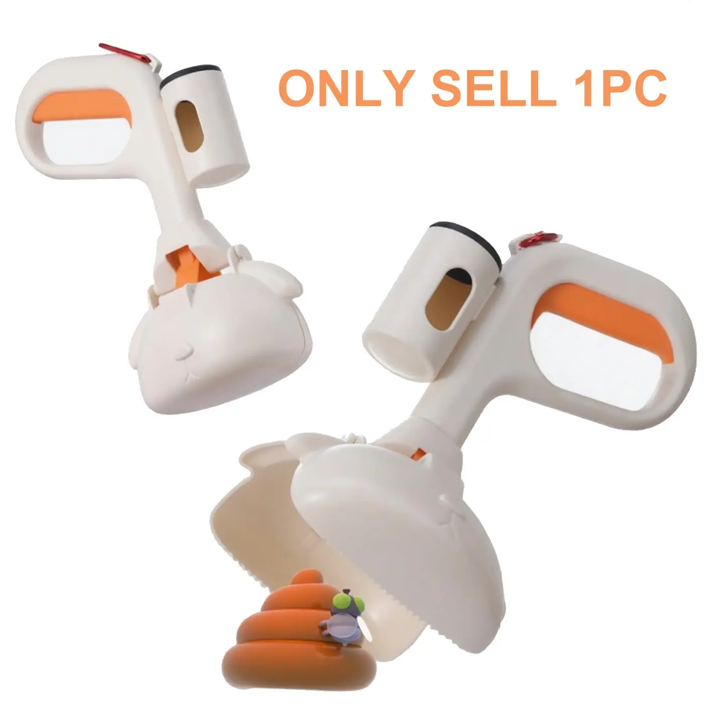 Pooper Scooper, Portable Style, Strong Grip & Odor-Free, No-Contact Cleanup, Easy & Quick Use, Suitable for Pets, Outdoor Yard Grass Dirt Cleanup, Outside, Litter Scoop