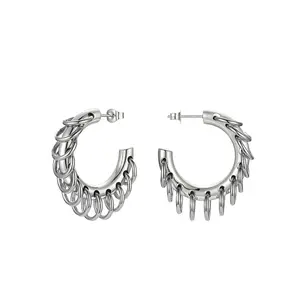 Evie “Silver” Fringe Earrings