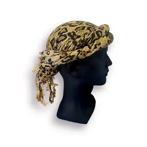 Leopard Large Print Head Wrap Turban