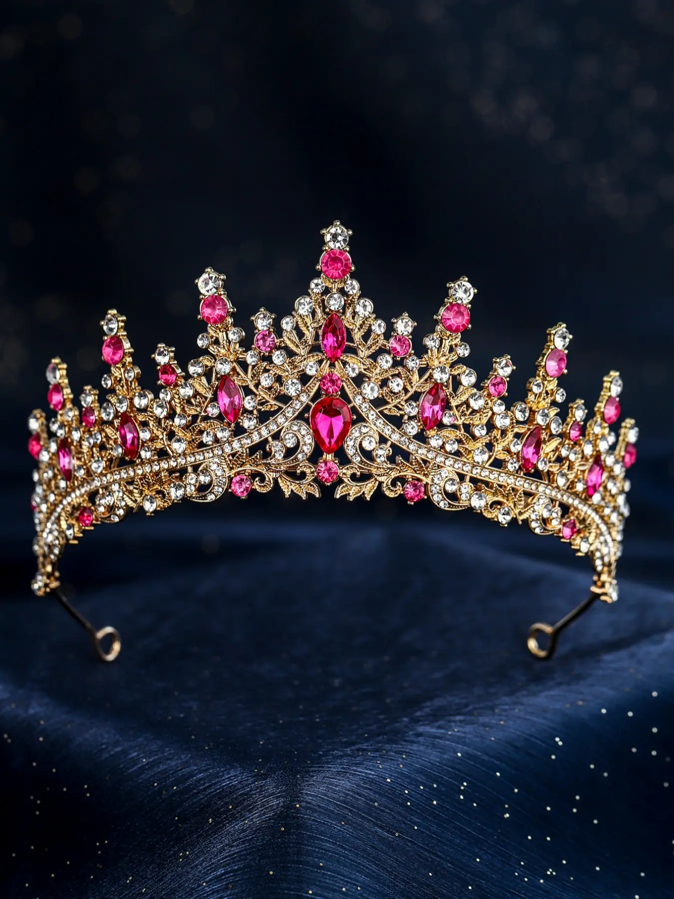 Elegant Bride Crown with Rhinestones, Perfect Royal Headpiece Hairpiece for Wedding & Party, Stylish Fashion Accessory, Single Piece