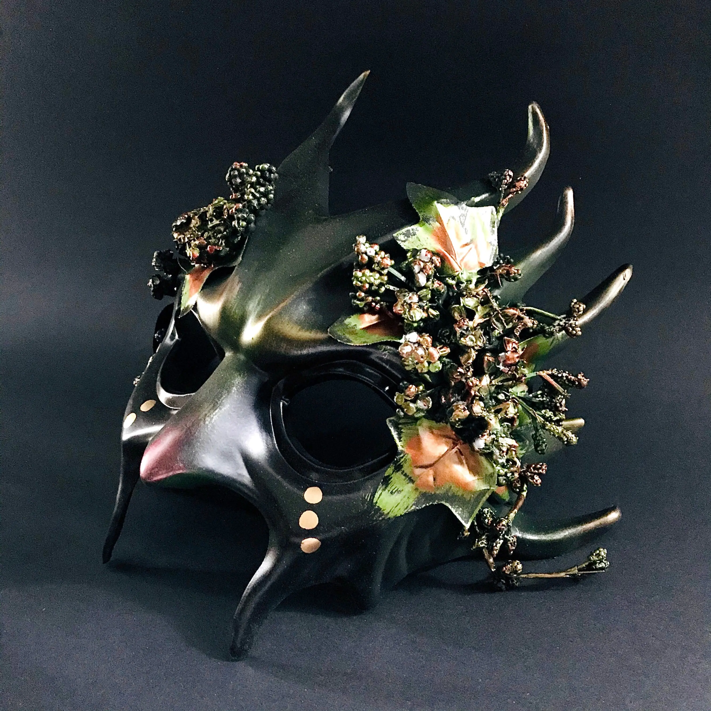 Men's Goblin  Mask - Forest Green