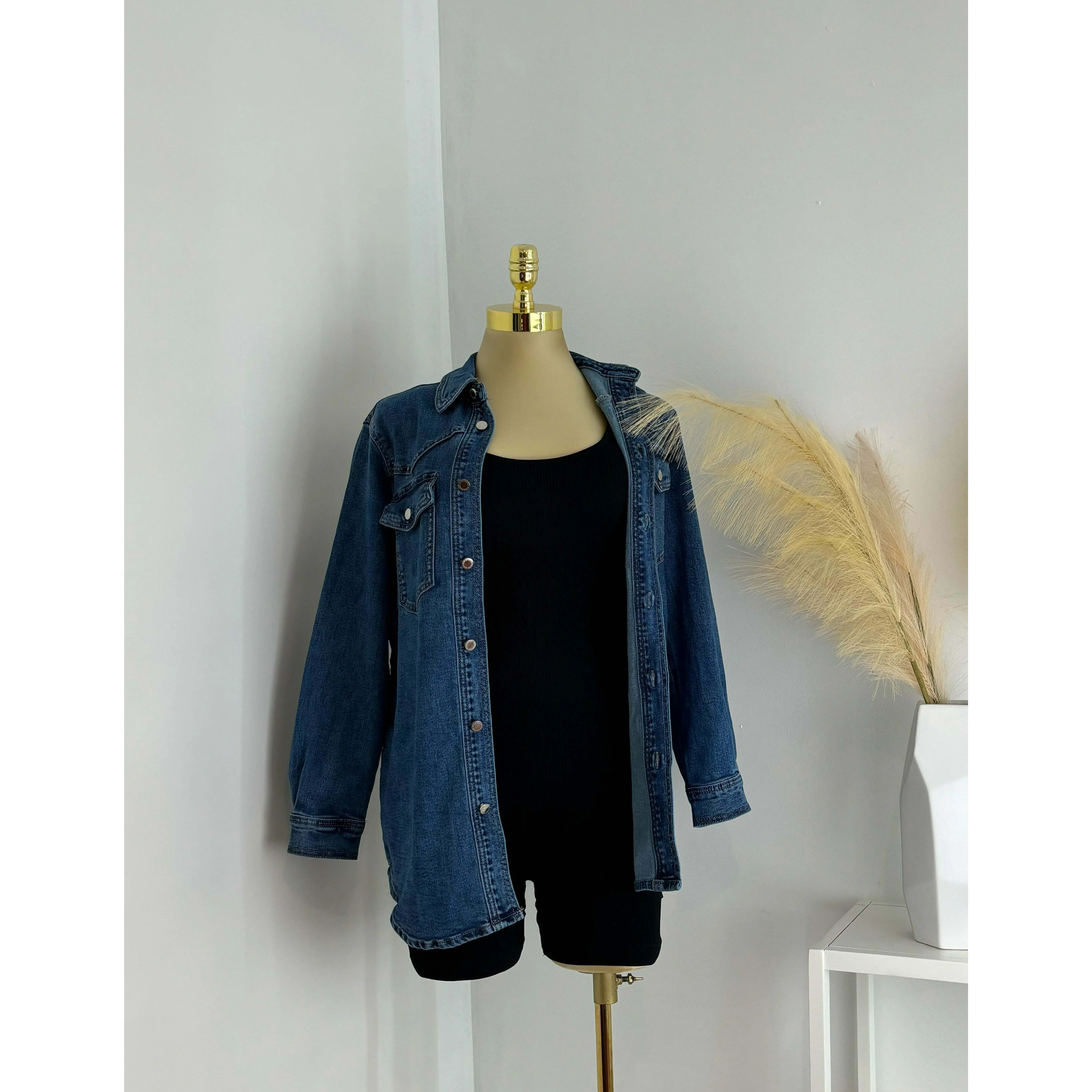 Oversized Fall Denim Jacket Oversized Fall Denim Jacket