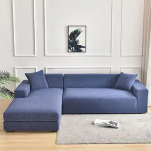 PC Leaf Pattern Jacquard Waterproof Sofa Cover Full Coverage Elastic Non-slip Pet-friendly Protector Suitable for Multi-size Fabric Sofas All-season Universal Dust-proof Cover