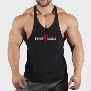 BeastMode Bodybuilding Gym Shirt Stringer Tank Top Gym Golds Gym Fitness, Men's Stringer Tanktop
