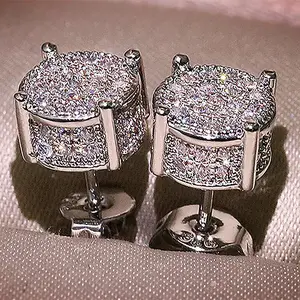 Fashion Couple Classic Zircon Earrings Earrings Engagement Earrings for Women Wedding Jewelry Accessories Party Anniversary Gift
