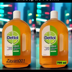 Dettol Antiseptic Disinfectant Liquid 750ml - Made in the UK, Convenient Nozzle Cap Design, Effective Disinfection Solution for Various Surfaces (2 pack )