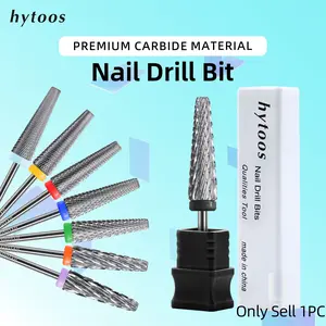 24mm Super Long 5 in 1 Carbide Nail Drill Bit, 3/32'' Two-Way Cross Cut, Acrylic Gel Removal, Manicure Tool, Professional Beauty Equipment
