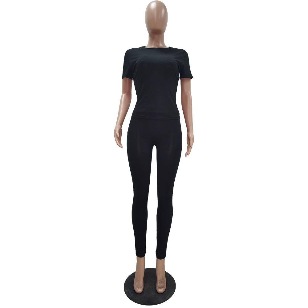 two piece set women tracksuit 2 piece sets women outfit wholesale items crop top  pants sets  women clothing