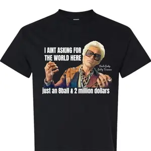 Baby Billy 8ball And 2 Million Dollars Tshirt, Baby Billy Tour 1989, The Righteous Gemstones Movie, Misbehavin Tour, Unisex Short Sleeve Tee, Graphic Streetwear T-Shirt