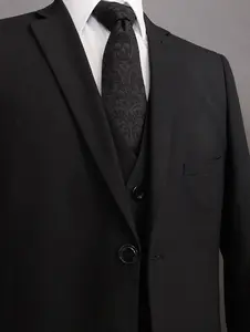 Charcoal and Black Skull Tie