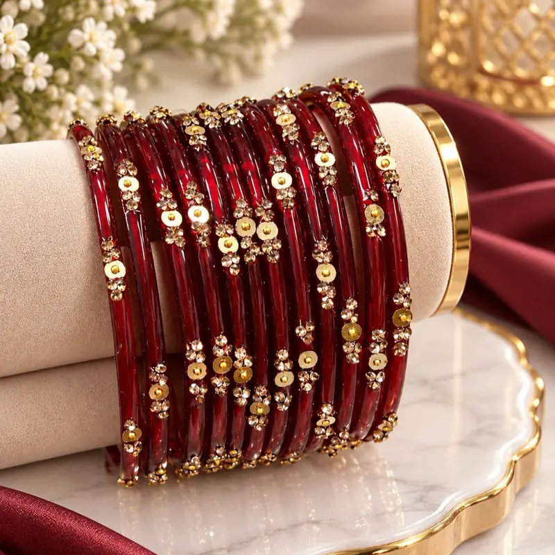 Glass bangles Size 2.8