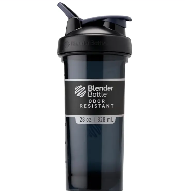 BlenderBottle Shaker Bottle Pro Series Perfect for Shakes and Pre Workout, 28-Ounce, Black