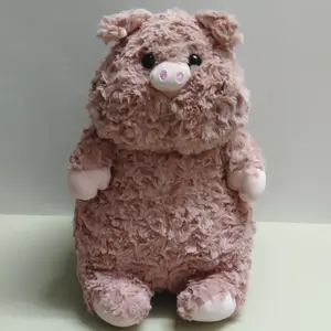 Cute Pink Pig Fat Piggy Plush Doll - Plush Puppets Super Soft Bed Pillow Christmas Gift Toy with Adorable Design and Cuddly Texture