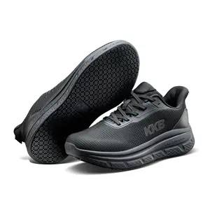 【2026 Recién llegado】Easy-Sli Men's Non-Slip Work Slip-On Loafers Waterproof Sneakers with Arch Support for Kitchen Restaurant Boat Casual Quick Put On Quick Take Off