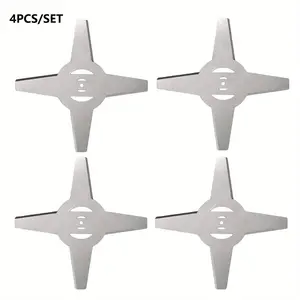 2/4 Pcs 150mm High-carbon Steel Grass Trimmer Blades - Efficient Brushcutter Head Saw Blades for Electric Lawn Mowers - Lawnmower Parts and Accessories for Gardening and Landscaping