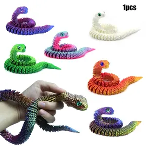 Snake Toy Model, Realistic Animal Design, Creative Blind Box Gift, Wholesale Plaything, Ideal for Display & Sale