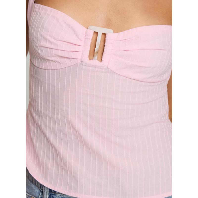 Isabetta Halter Top Pink