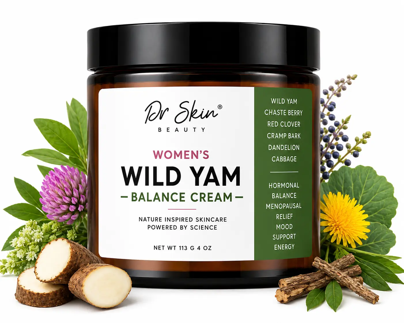 Wild Yam Salve 4 oz - 100% Natural for Inner and Hormone Balance Body Care Comfort